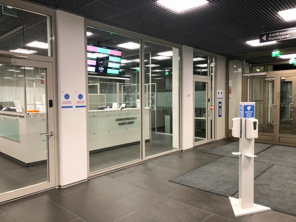 Kaupungintalon asiakaspalvelupiste
