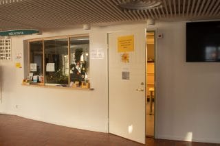 Serviceställe inne i kommunhuset