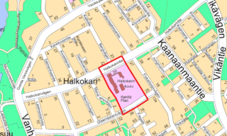 Karttakuva esittää kohteen sijainnin kartalla.