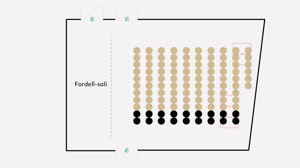 Fordell-salin pohjakartta
